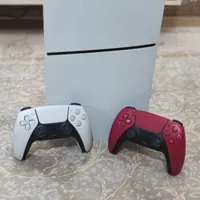 Playstation ps5 slim دو دستگیره در حد و تمیز
