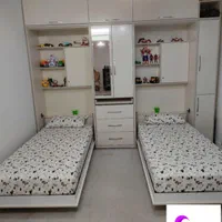 تخت تاشو یکنفره/دونفره کمجا/تخت جکدارتختخواب شرکتی|تخت و سرویس خواب|کرمانشاه, |دیوار