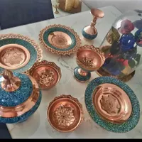 ظروف فیروزه کوب اصل با ضمانت|صنایع دستی و سایر لوازم تزئینی|تهران, استاد معین|دیوار