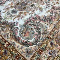 فرش جفت۳متری نوین‌فر تبریز ۶۰ رج ۹۰٪ ابریشم خالص|فرش|تهران, دریاچه شهدای خلیج فارس|دیوار