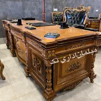 مبل کلاسیک اداری٪میزجلوبسته اداری مدل وزیری|دفتر کار|چهاردانگه (تهران), |دیوار