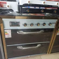 اجاق گاز طرح فر کابینتی فلزی صفحه شیشه ای|اجاق گاز و لوازم برقی پخت‌وپز|مشکین‌دشت, |دیوار
