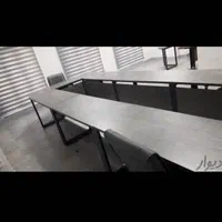 میز پایه فلزی مدرن مبلمان اداری گروهی