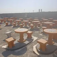 میزشطرنج بتنی گلدان بتنی صندلی گرد چهارنفره|مصالح و تجهیزات ساختمان|تهران, شهر‌زیبا|دیوار