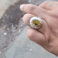 کلکسیونی عتیقه زرد انگشتر شجر