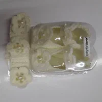 پاپوش ست همراه با تل و گیره سر نوزادی سیسمونی|کفش و لباس بچه|مشهد, رسالت|دیوار