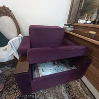 ۱ عدد تختخواب تاشو  به رنگ بنفش|تخت و سرویس خواب|تهران, ائمه اطهار|دیوار