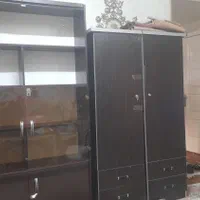 یک عدد کمد لباس یک عدد کتابخانه یک عدد جا کفشی|کتابخانه، شلف، قفسه‌های دیواری|پرند, |دیوار