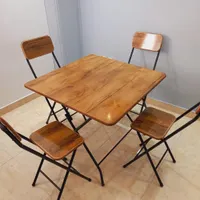 میز و صندلی تاشو چوبی(کافه/باغ/بالکن) آکبند|میز و صندلی غذاخوری|رشت, بوسار|دیوار