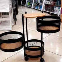جا پیازی فلزی دوطبقه و سه طبقه چرخ دار|آب‌چکان و نظم‌دهنده ظروف|کرج, حصارک بالا|دیوار