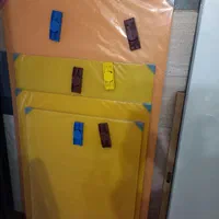 تخته وایت برد سفید سایز 70*90|لوازم التحریر|کرج, شهرک جهان‌نما|دیوار