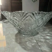 کاسه وبشقاب کریستال  قدیمی بزرگ