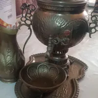 سماور ۶ لیتری و وسایل جانبی|سماور، چای‌ساز، قهوه‌ساز|قزوین, |دیوار