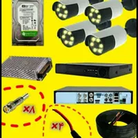 دوربین مداربسته 5mp پک کامل با آداپتور آماده نصب