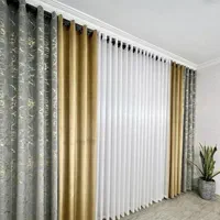 پرده مخمل طلاکوب پانچی حریر شاین پانچ