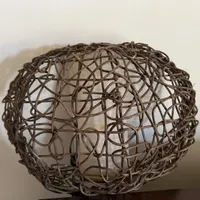 چراغ دیواری طرح چوب حصیری