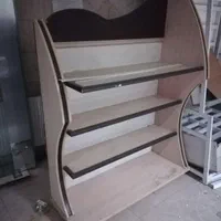 کتابخانه استند فروشگاه شاسی آهنی طبقات ام دی اف|کتابخانه، شلف، قفسه‌های دیواری|تهران, جنت‌آباد شمالی|دیوار