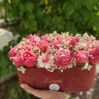شمع باکس گل