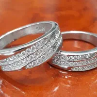 حلقه نقره ست زنانه و مردانه|جواهرات|اصفهان, چرخاب|دیوار