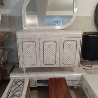 اینه کنسول اینه و کنسول  .میز تلویریون مدل مرمر ست|بوفه، ویترین، کنسول|تبریز, |دیوار