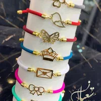 دستبند طلا اسپرت رنگی