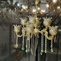 لوستر برنز ۱۲ شعله پرکار تجهیز کامل سوگلی|لوستر و چراغ آویز|زنجان, |دیوار