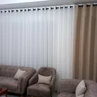 پرده پانچی اماده عیدانه پرده کوئین|پرده، رانر، رومیزی|کرج, حصارک بالا|دیوار