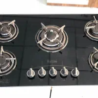 اجاق گاز صفحه ای رومیزی توکار چدن گرد + ضمانت