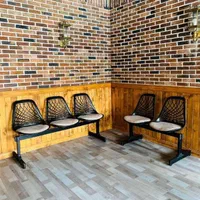 صندلی چسبیده بهم شاخه برگی.صندلی مطب.|صندلی و نیمکت|ماهدشت, |دیوار