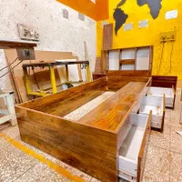 تخت خواب یکنفره (طرح H)/ تخت کشودار/تخت خواب|تخت و سرویس خواب|اصفهان, هفتون|دیوار