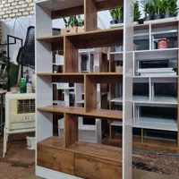 کتابخانه و بوفه قفسه کتاب