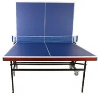 میز پینگ‌ پنگ فوتبالدستی تاشو چهارچرخ