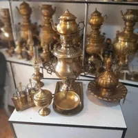 سماور ذغالی میلان دو برنجی زغالی گازی|سماور، چای‌ساز، قهوه‌ساز|مشهد, ارشاد|دیوار