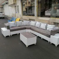 مبل ال دسته دوبل|مبلمان خانگی و میز عسلی|مشکین‌دشت, |دیوار