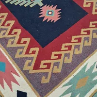 گلیم فرش کارکرده  ی جفت|گلیم، جاجیم، گبه|محمدیه-قزوین, |دیوار