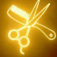 تابلو ال ای دی پیرایش قیچی طرح رخ