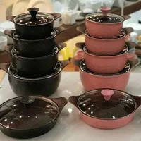 سرویس قابلمه چدن گرانیت ترک 8پارچه و 10پارچه|ظروف پخت‌وپز|کرج, مصباح|دیوار