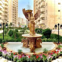 آبنما پاشوردار بتن گلاس مجلل شیک سنگین مقاوم باغی|مصالح و تجهیزات ساختمان|کاشان, |دیوار