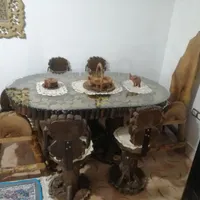 میز نهارخوری با  پوست چرم اصل|میز و صندلی غذاخوری|کوهدشت, |دیوار