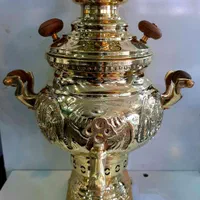 سماور زغالی طلایی قصر سوگا