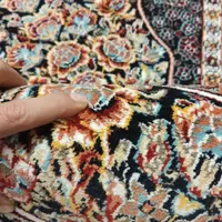 دو تخته فرش ۱۲ متری سورمه ای جفتی در حد نو|فرش|اصفهان, برزان|دیوار