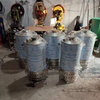 سماورگازی استیل بزرگ سماورهیئتی سماورمسجدی۹۰ لیتری