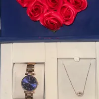ساعت سواروسکی گردنبند
