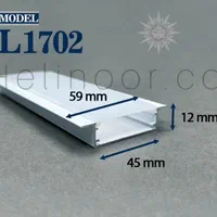 پروفیل و دیفیوزر لاین کد L1702 لاینر نوری|لامپ و چراغ|اصفهان, خلجا|دیوار