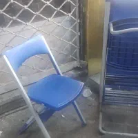 دو دست صندلی تاشو با رگال