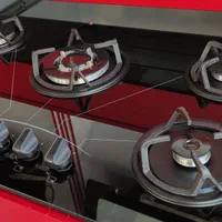 گاز رومیزی جنرال شیشه ای5شعله|اجاق گاز و لوازم برقی پخت‌وپز|هشتگرد, هشتگرد قدیم|دیوار