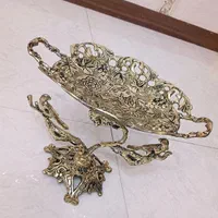 شیرینی خوری و شکلات دسته دار برنزی|ظروف سرو و پذیرایی|تهران, خاک سفید|دیوار