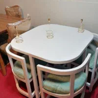 میز ناهار خوری چهار نفره کم جا|میز و صندلی غذاخوری|تهران, شهرک ولیعصر جنوبی|دیوار