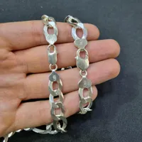 ست زنجیر و دستبند نقره ایتالیا مدل فیگارو(گردنبند)|جواهرات|تهران, فردوسی|دیوار