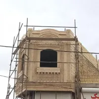 سنگ کاری نمای ساختمان و آجر پلاک|خدمات پیشه و مهارت|یزد, |دیوار